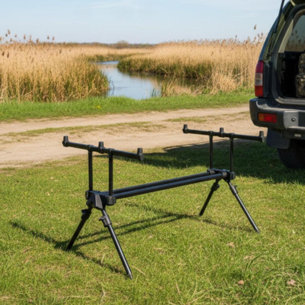 Fishing Rod Tripod Stand Adjustable Telescopic for Anglers,