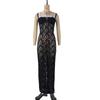 New Arrival Women One-length Neck Sexy Lace Slim Sling Dress