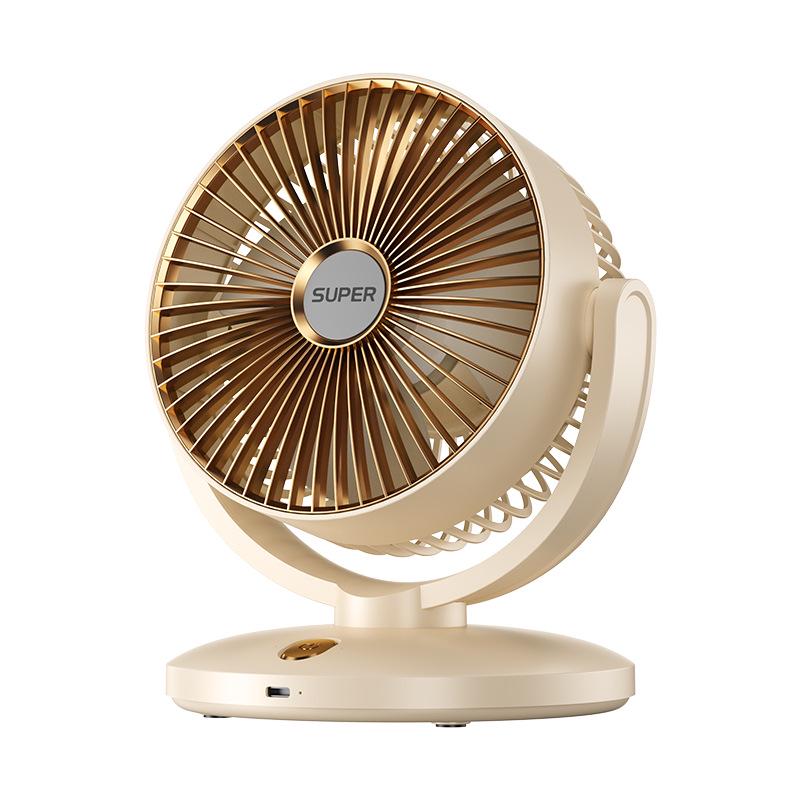 USB Dual-Powered Silent Fan for Home/Desktop Use by [Manufacturer]