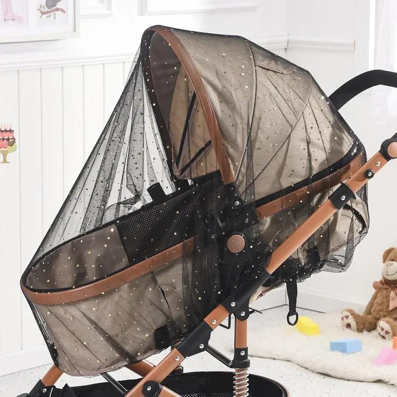 Barnvagn Myggnät Barnvagn Vagn Insektskyddsnät Barnvagnstillbehör Nät Säker Spädbarnsskydd Nätöverdrag