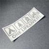 Camping Outdoor Enthusiast Car Sticker Wild Survival Quadruple Decal for Vehicle Auto Window Tail Body