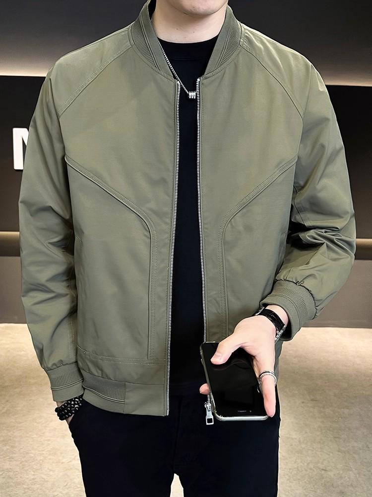 Men's Trendy Baseball Collar Jacket - Versatile Spring/Autumn 2025 Collection