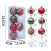 8 Christmas Ball Decorations 6 Cm Baubles for Festive Gatherings and Anniversaries