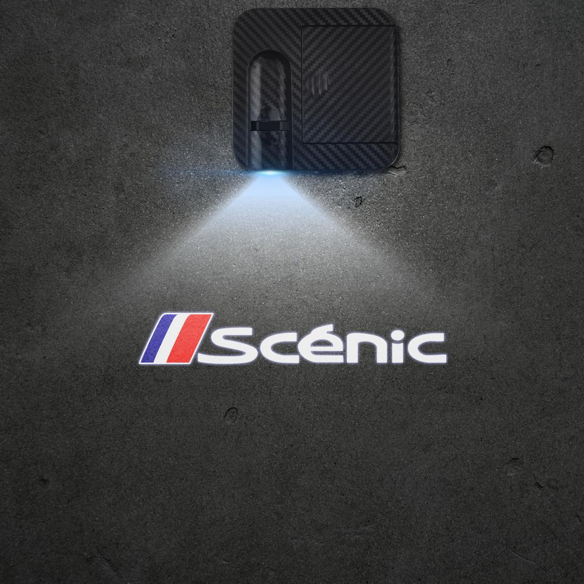 

1/2PCS For Captur Scenic Twingo RS GT Sport Car Door Welcome Lights Laser Projector Logo Wireless Sensing Accessorie 1 PCS