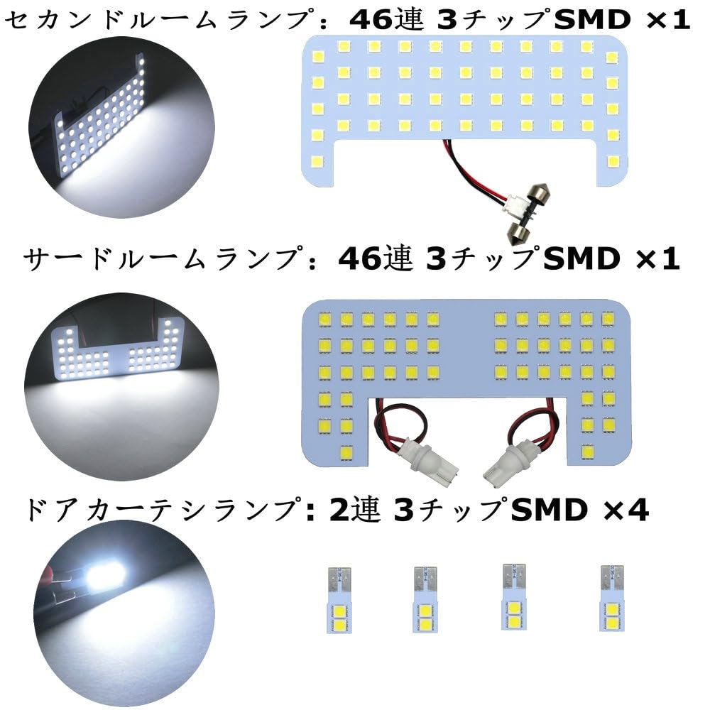 NASSKA LED Room Lamp Set for the Toyota Land Cruiser 150 Series Prado This Bright LED Room Lamp Is a Custom Interior Light for the Prado 150 Package