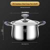 316 Stainless Steel Rivetless Stew Pot with Two-Layer Silicone, Large Capacity for Steaming and Simmering.