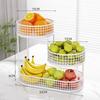 Fruit Plate Living Room Coffee Table Household Multi-layer Fruit Tray Fruit Storage Rack Place Snack Plate Light Luxury Multi-layer Fruit Basket
