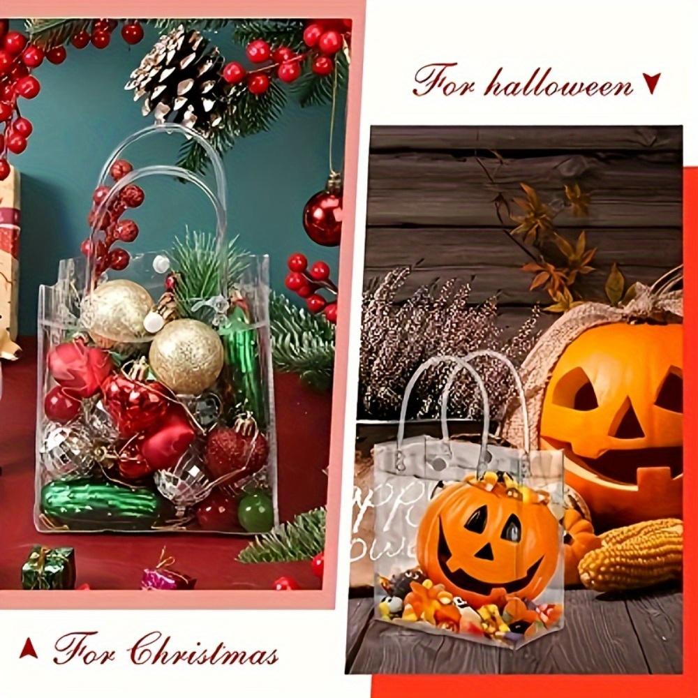 16ks Průhledná dárková taška z PVC Průhledná plastová dárková taška pro družičky Vhodné pro svatební oslavy Uvítací večírky Svatební dárky Dárkové tašky