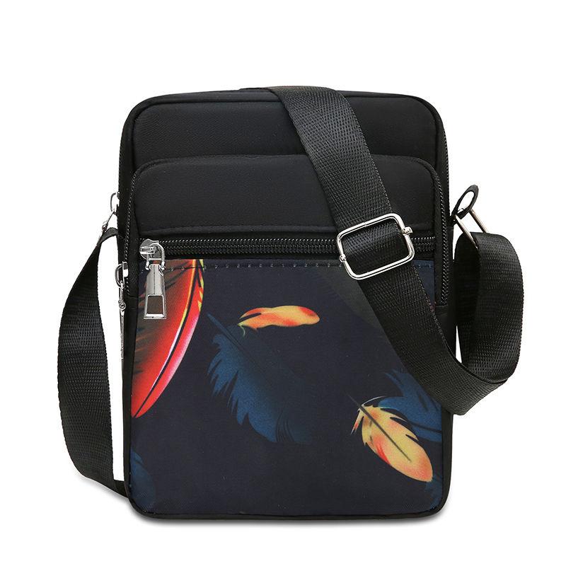 Women's Handbag Nylon Middle-aged and Elderly Single Shoulder Cloth Bag Crossbody Bag Doing Business Multi-layer Women's Bag