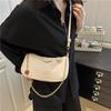 New Lychee Pattern Women's Bags, Armpit Bags, Casual Fashion Chains, Portable Shoulder Bags, Retro Trendy Commuter Bags