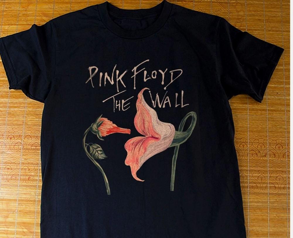 

Pink Floyd The Wall The Fecking Flowers Черная футболка унисекс Размер S-4XL S