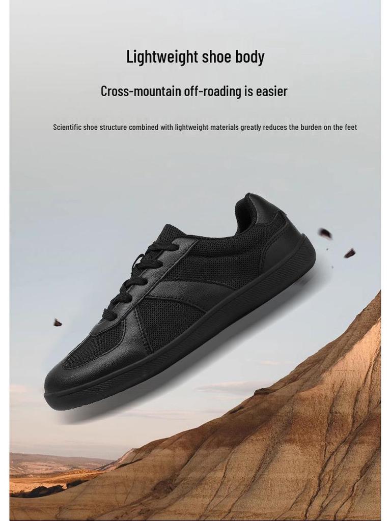 Men's Cross-Border Lightweight Luxury Mesh Barefoot Running Shoes: Plus Size, Breathable, Casual, Outdoor Off-Road Sneakers.