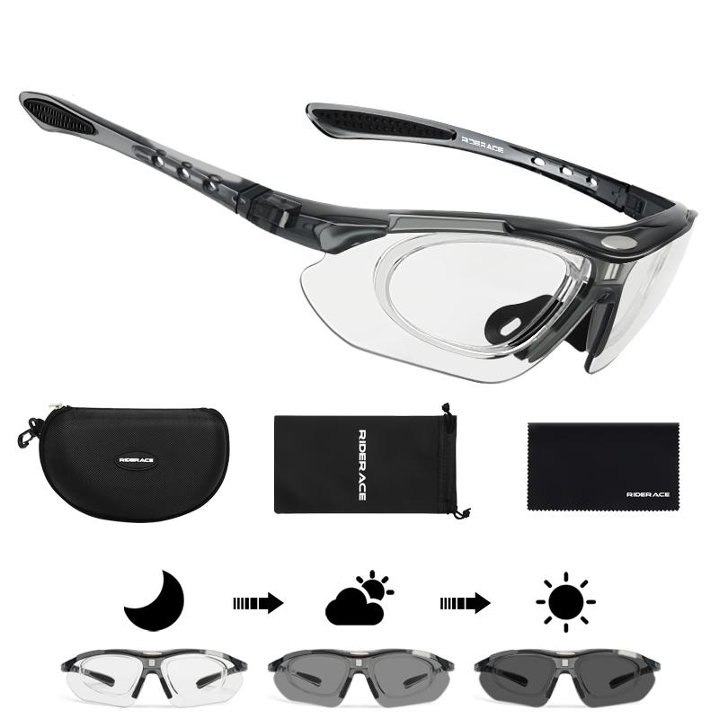 New Style Cycling Sunglasses UV400 Polarized Color Changing Goggles Men Women Outdoor Sports Riding Running Glasses Bike Eyewear