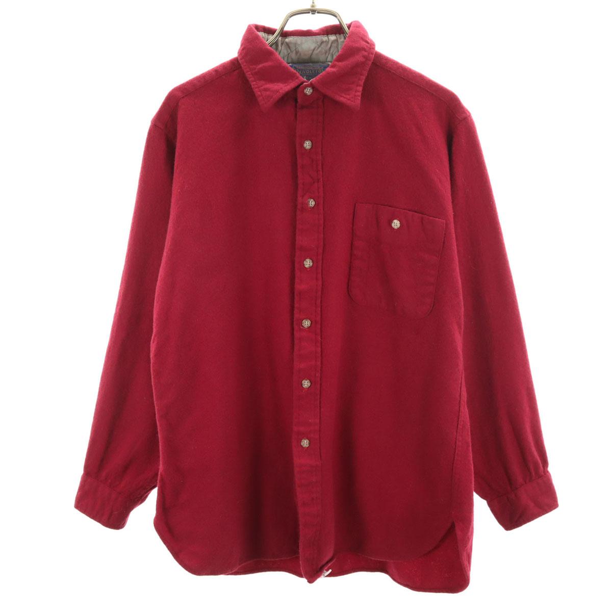 

PENDLETON 70-е 80-е Винтажная мужская рубашка из смесовой шерсти с длинным рукавом, сделано в США, б/у