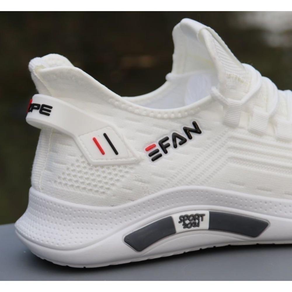 Мужские модные тканые вязаные дышащие кроссовки — фото 10