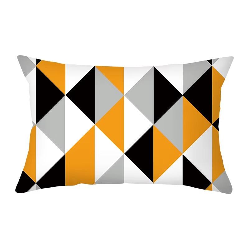 30*50 Geometric Nordic Colorful Stripe Pattern Printing Decorative Living Room Home Furnishing Polyester Rectangular Pillowcase