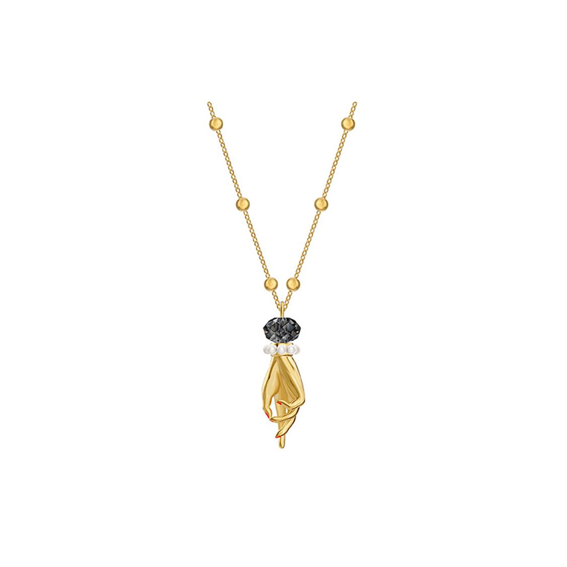 Ожерелье-цепочка для свитера Swarovski Flip Charm в форме руки для женщин 5490909 Box (Random Color) beige