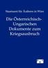 Książka Die OEsterreichisch-Ungarischen Dokumente Zum Kriegsausbruch
