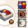 Hat Organizer with Clear Window Lid Flip Access Design Stackable Adjustable