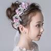New Trendy Flower Hair Jewelry Gold Pearl Handmade Bridal Wedding Headband Rhinestone Hairband Women Hair Accessories Ornaments
