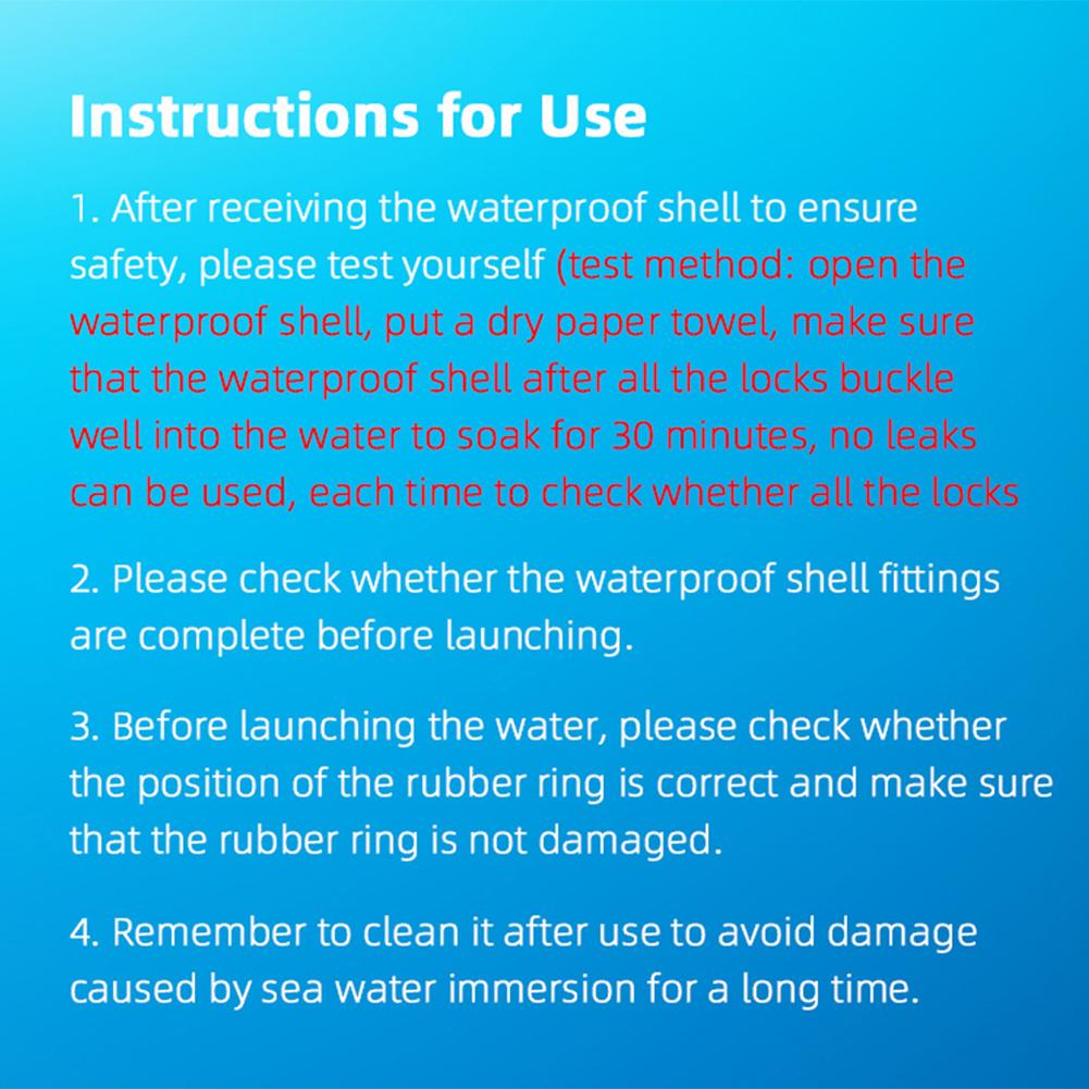 60M/196FT Waterproof Case Diving Protective Shell Transparent Sports Camera Dive Case for Insta360 GO 3S/GO 3 Camera Accessories