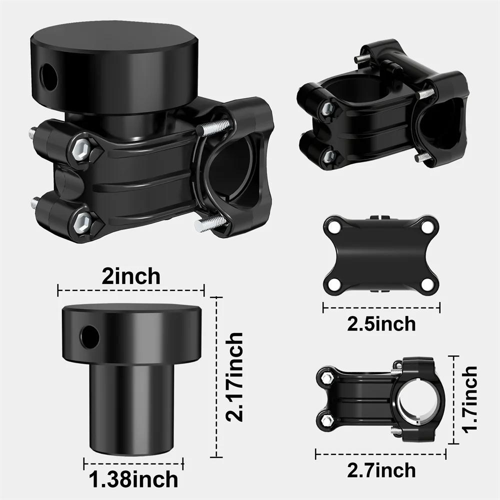 For StarLink Mini 1/4 Screw Round Mount Adapter Aluminum Alloy Bracket Pipe 1/4 Screw Adapter for StarLink Mini Connector чёрный