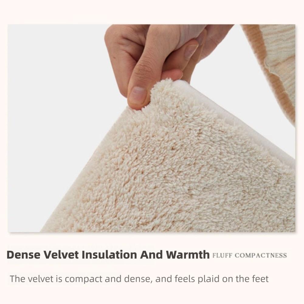 Anti-slip Floor Mat Plush Flower Rugs Nordic Style Carpet Bedroom Decor