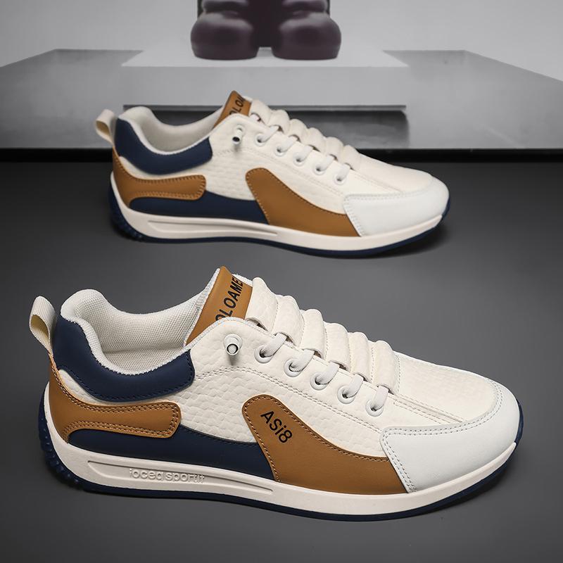 

Мужская спортивная обувь повседневная уличная обувь для бега кроссовки студенческая обувь для скейтборда Большие размеры для увеличения роста EU: 46 темно-синий