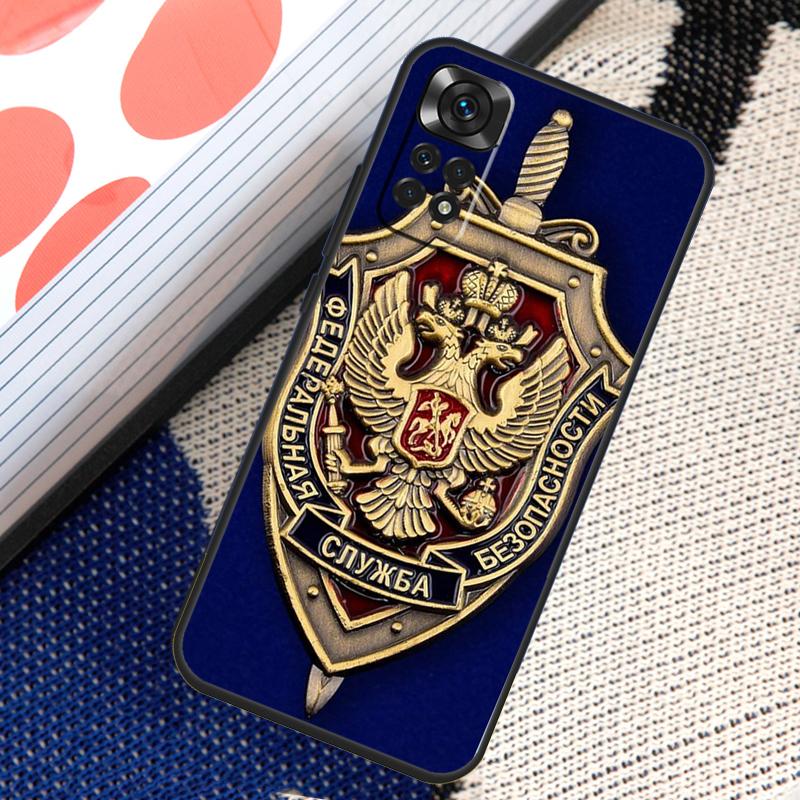 Russia National Police Logo Case For Xiaomi Redmi Note 11 10 8 9 12 Pro Note 11S 10S 9S 8T Redmi 10 10C 12C 9C 9T Cover