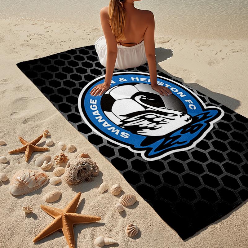 Swansea City AFC Wappen Mikrofaser Strandtuch, Leicht und Schnelltrocknend, für Sommerreisen, Strand-Essentials, Schwimmbad