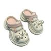 Fashion trend Baotou slippers women's summer new versatile outer wear non-slip heightening thick-soled breathable hole shoes