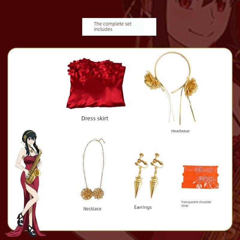 Spy X Family Cosplay Costume Thorn Princess Blair Male Character Frieren Cosplay Anya Dress Cosplay