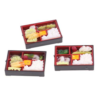 1:12 Puppenhaus Japanische Fast-Food-Box Reis Sake Essen Küchen-Deko Spielzeug