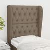 VidaXL Headboard with Ears Taupe 83x23x118-128 Cm Fabric3118270