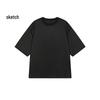 CROQUIS Men's 2025 Autumn H-Type Longline Short Sleeve T-Shirt