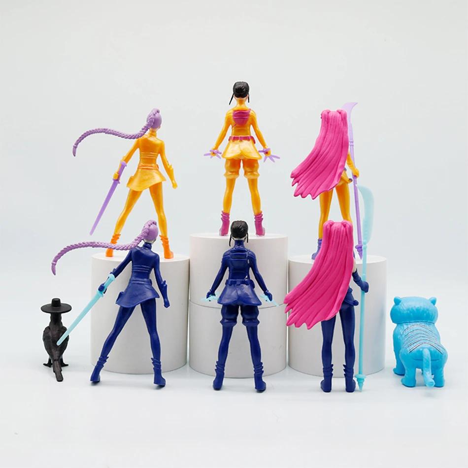 Kpop Demon Hunters Figure Toys Demon Hunters Figures Pvc Model Collectible Game Action Figures Room Decoration Kids Birthday Toy