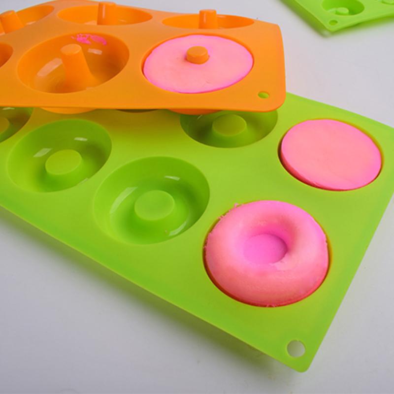 Cavity Silicone Donut molds Baking Pan Bread Pastry Mold DIY Tray Doughnut Dessert Making Cake Tools baking accessories