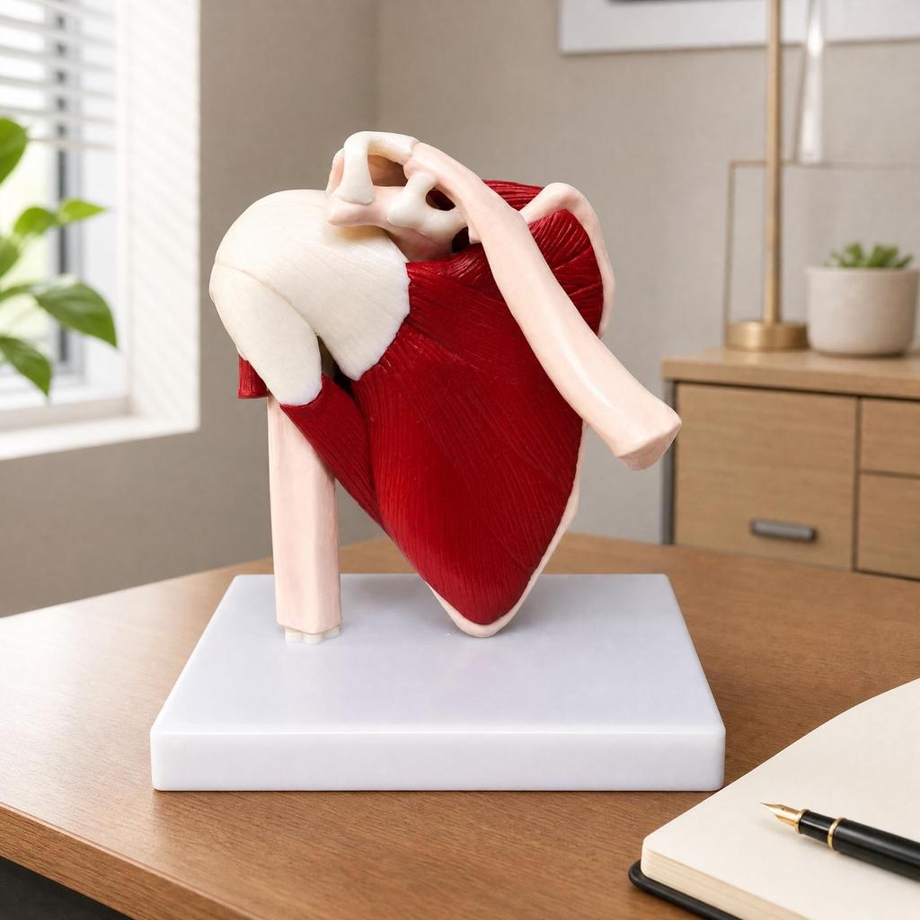 PVC Shoulder Joint Model with Base for Study Classes