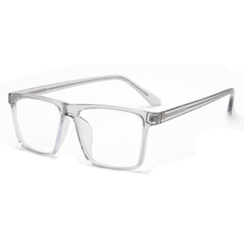 Übergroße quadratische Myopie-Brille Anti-Blaulicht Großer Rahmen Korrektionsbrille für Kurzsichtige 0 -0.5 -0.75 bis -6.0