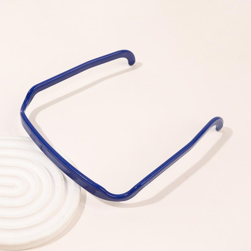 Solid Color Simple Square Shaped Headband Anti-Slip Invisible Girls Hair Hoops For Teenager Fixed Hairstyle Accessories Hair Rim