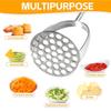 Stainless Steel Potato Masher Ricer, Heavy-Duty Metal Mashing Utensil, Hand Smasher for Potatoes, Avocado, Beans