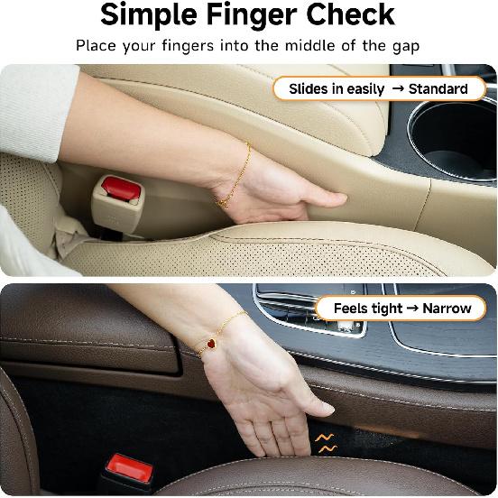 Car Seat Gap Filler Set Of 2, Soft Foam Multifunctional Seat Side Gap Filler With Organizer & Hook Function, 3In1 Gap Stopper Universal Fit Car SUV