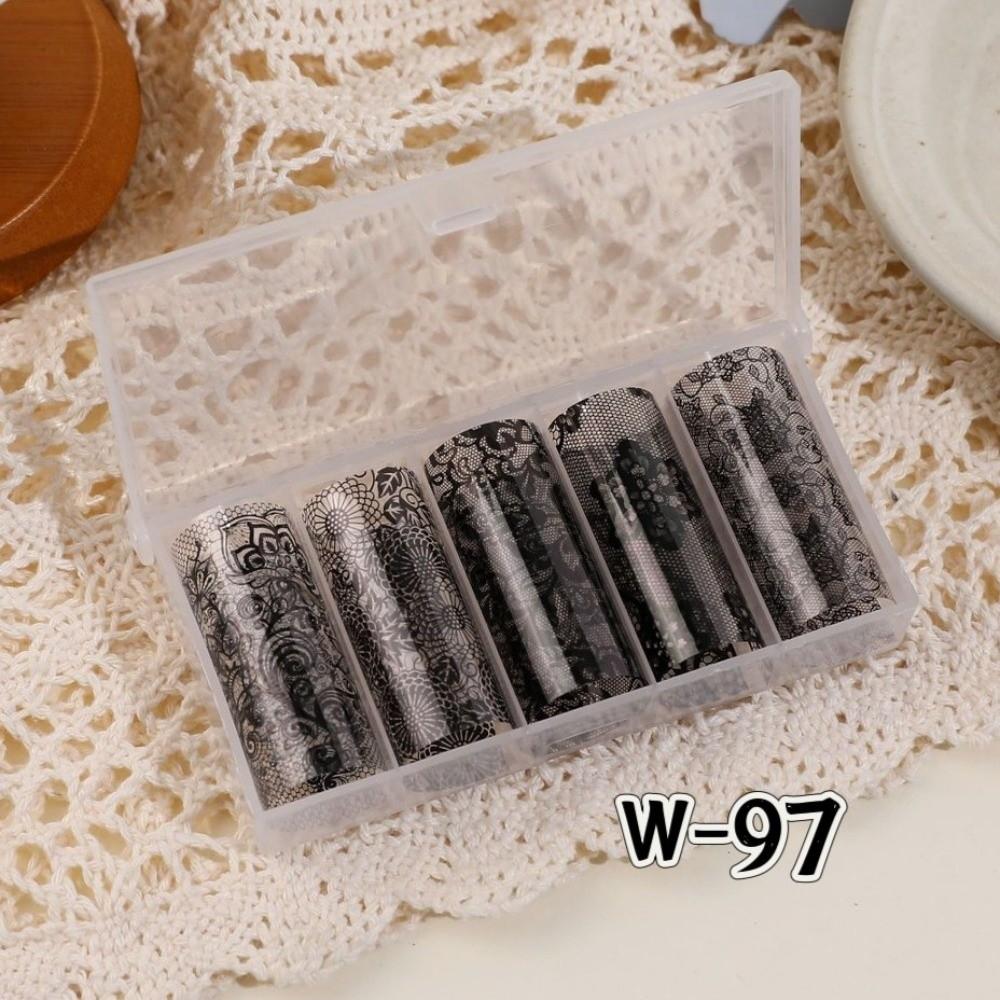 Laser Nail Foils Lace Design Nail Art Stickers Professional Nail Decorations  Manicure DIY