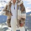 Women's Plus Size Long Teddy Bear Coat Warm Thickening Fleece Faux Fur Coat Plush Teddy Coat Women's Coat