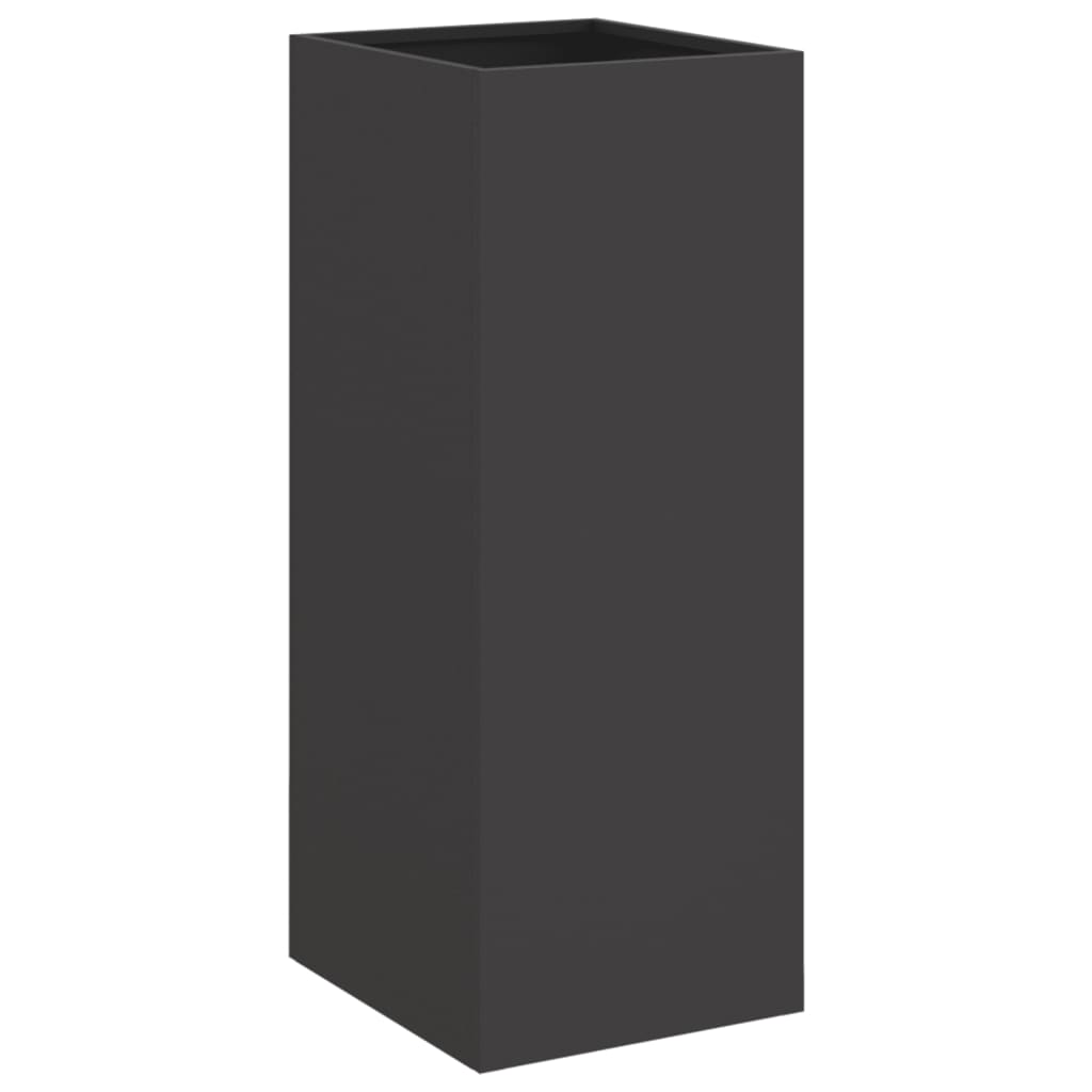 Plant Pot Black 32x29x75 Cm Steel