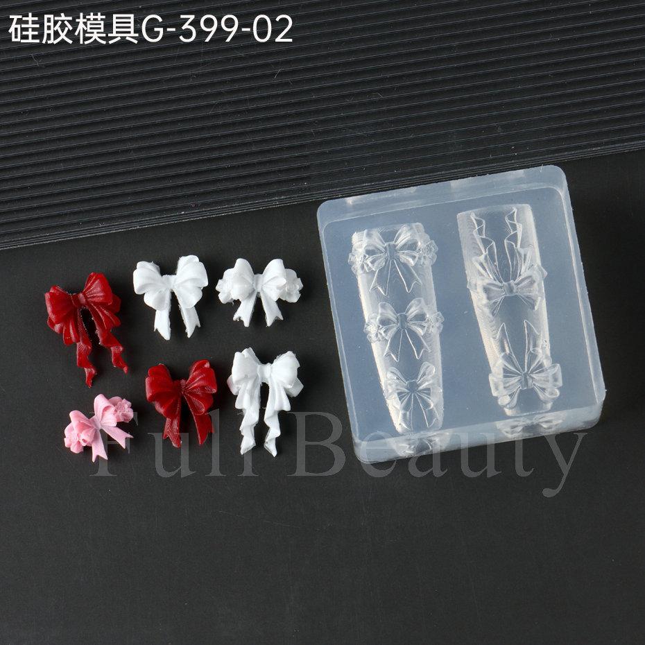 Nail Art Silicone Mold, Bow Bear Rose Three-Dimensional Nail Art Tool Jewelry Mold