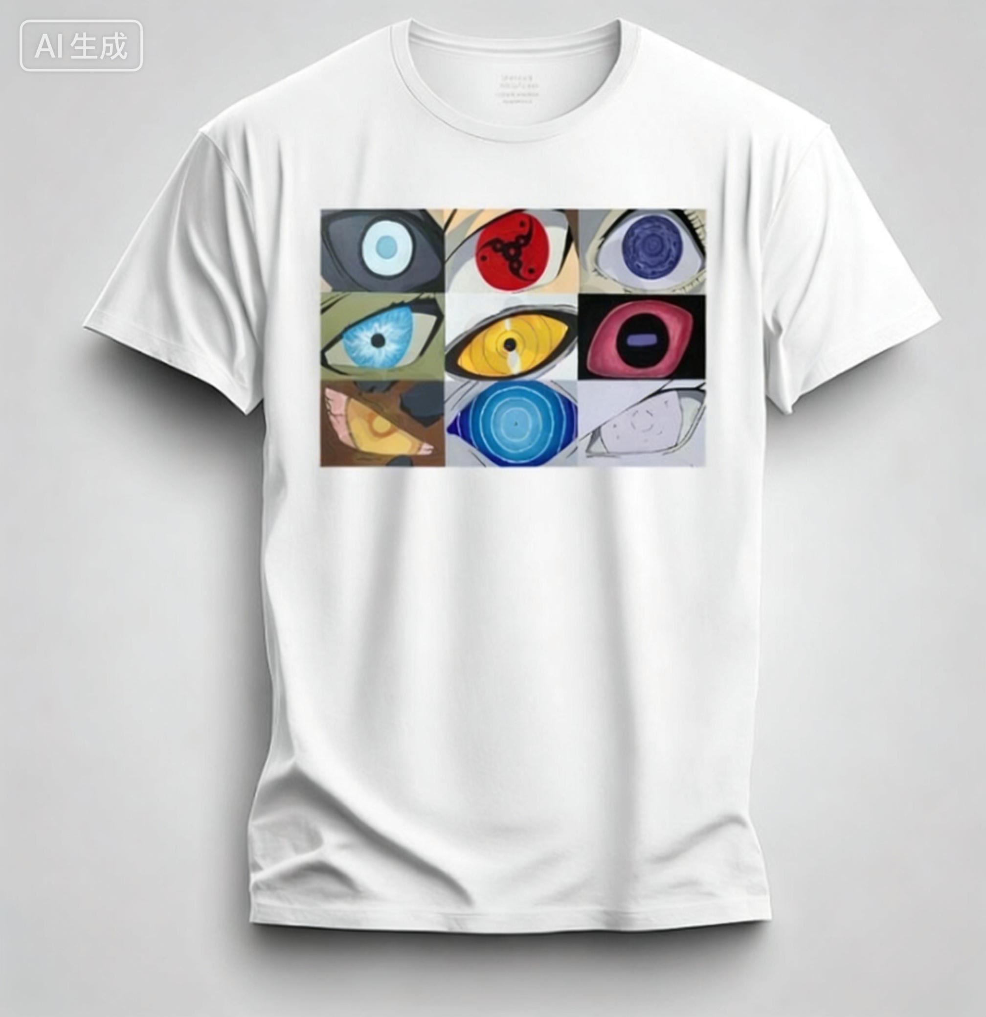 

Anime Eyes of Death Trippy Psychedelic Design Spring Vibes Graphic Tee 2026 New Cotton Summer Tshirt Comfortable and Leisure S