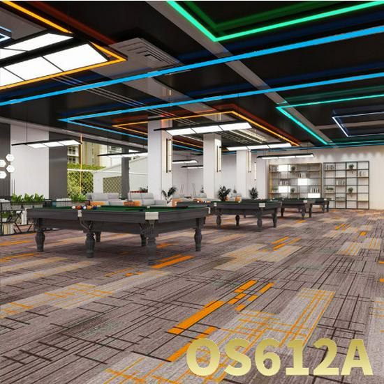 Flame Retardant Billiard Hall Carpet - Thick, Fireproof, Wear-Resistant, Full Coverage Commercial Use 10mm Soundproof Moisture-proof Padding
