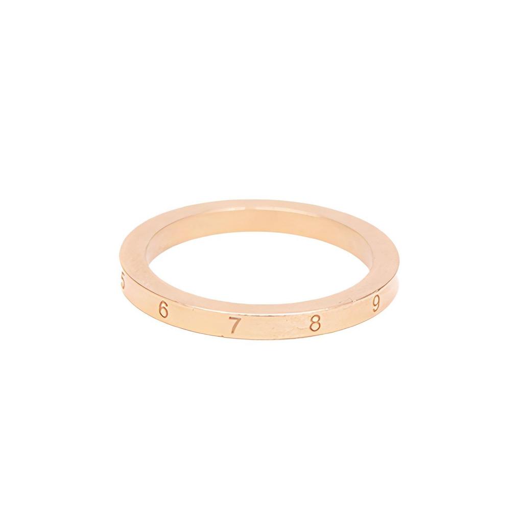 Maison Margiela Logo Narrow 925 Silver Ring Unisex rings Gold SI8UQ0002SV0129