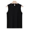 QICED Cotton Men's Vest Summer Loose Sports Fitness Shoulders Sleeveless T-shirt